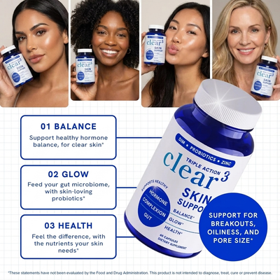Clear Your Skin with DIM, Probiotics & Zinc