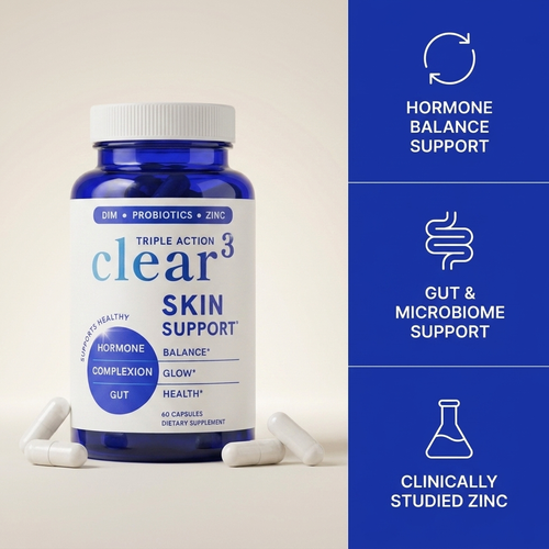 Clear Your Skin with DIM, Probiotics & Zinc