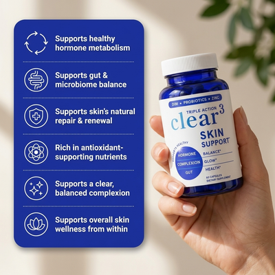Clear Your Skin with DIM, Probiotics & Zinc