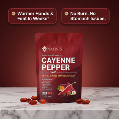 Cayenne Pepper — Circulation Support Softgels